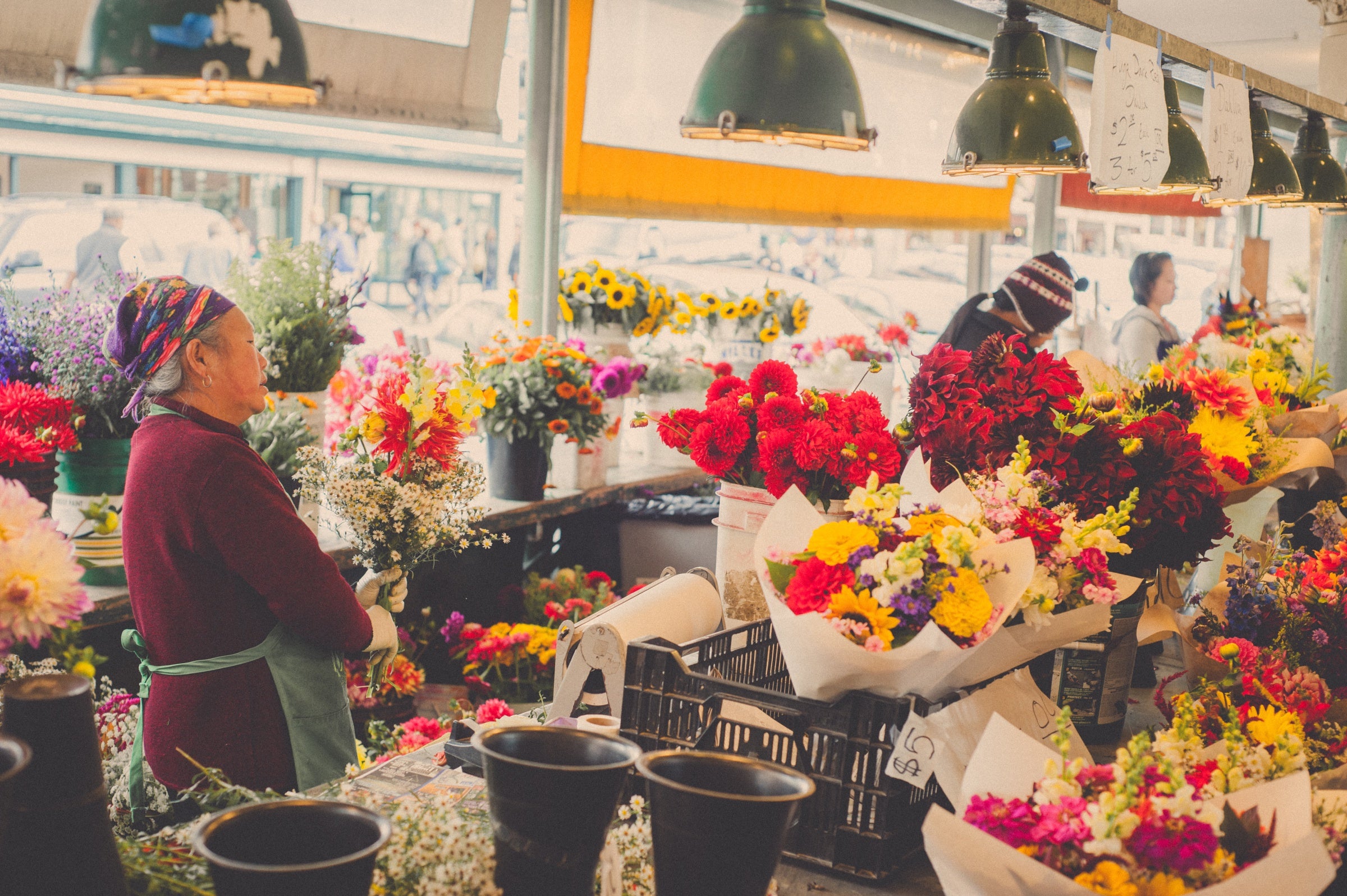 Flower Vendors at Pike Place Market