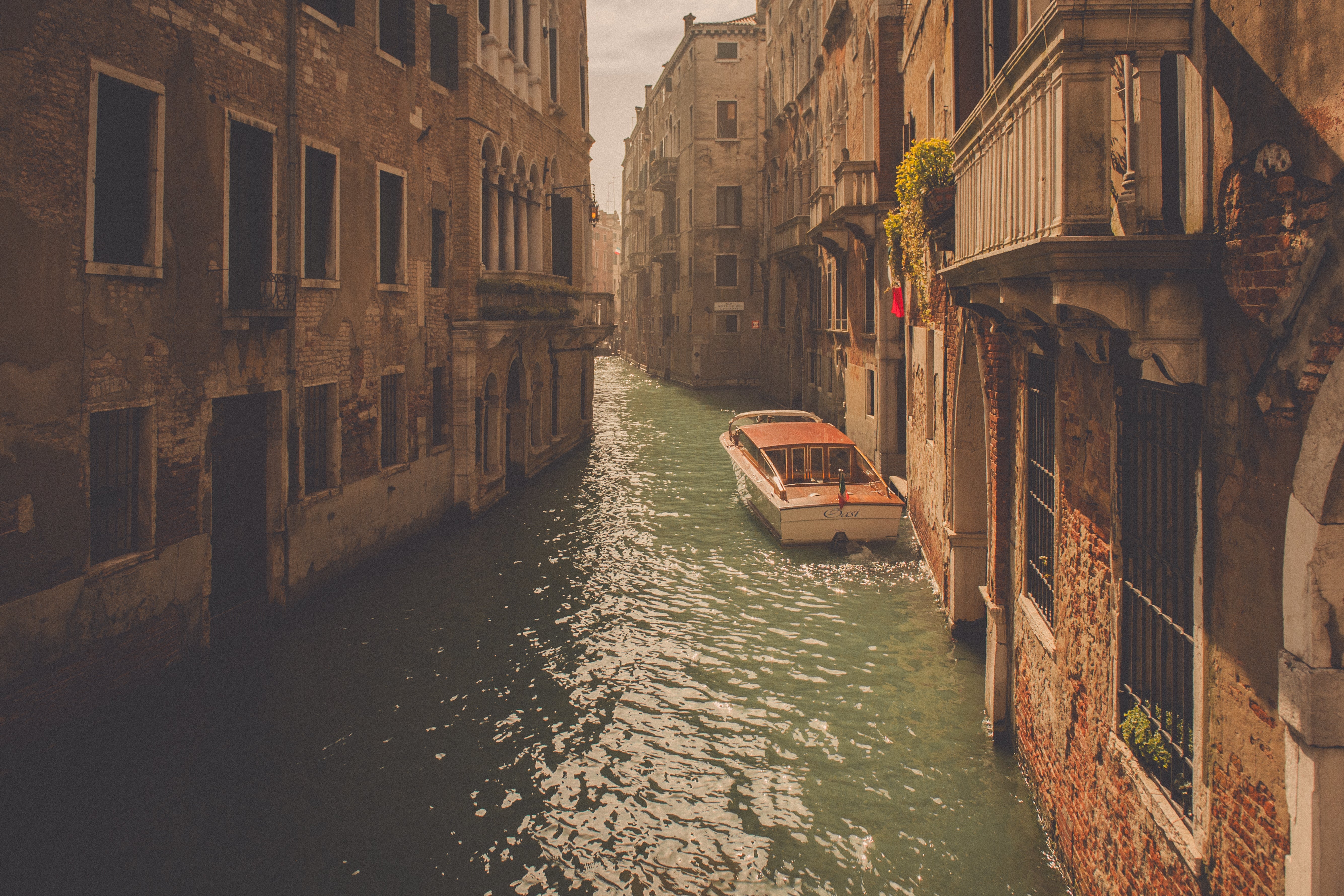 Sunlight on a Venetian Canal - Notice the Space