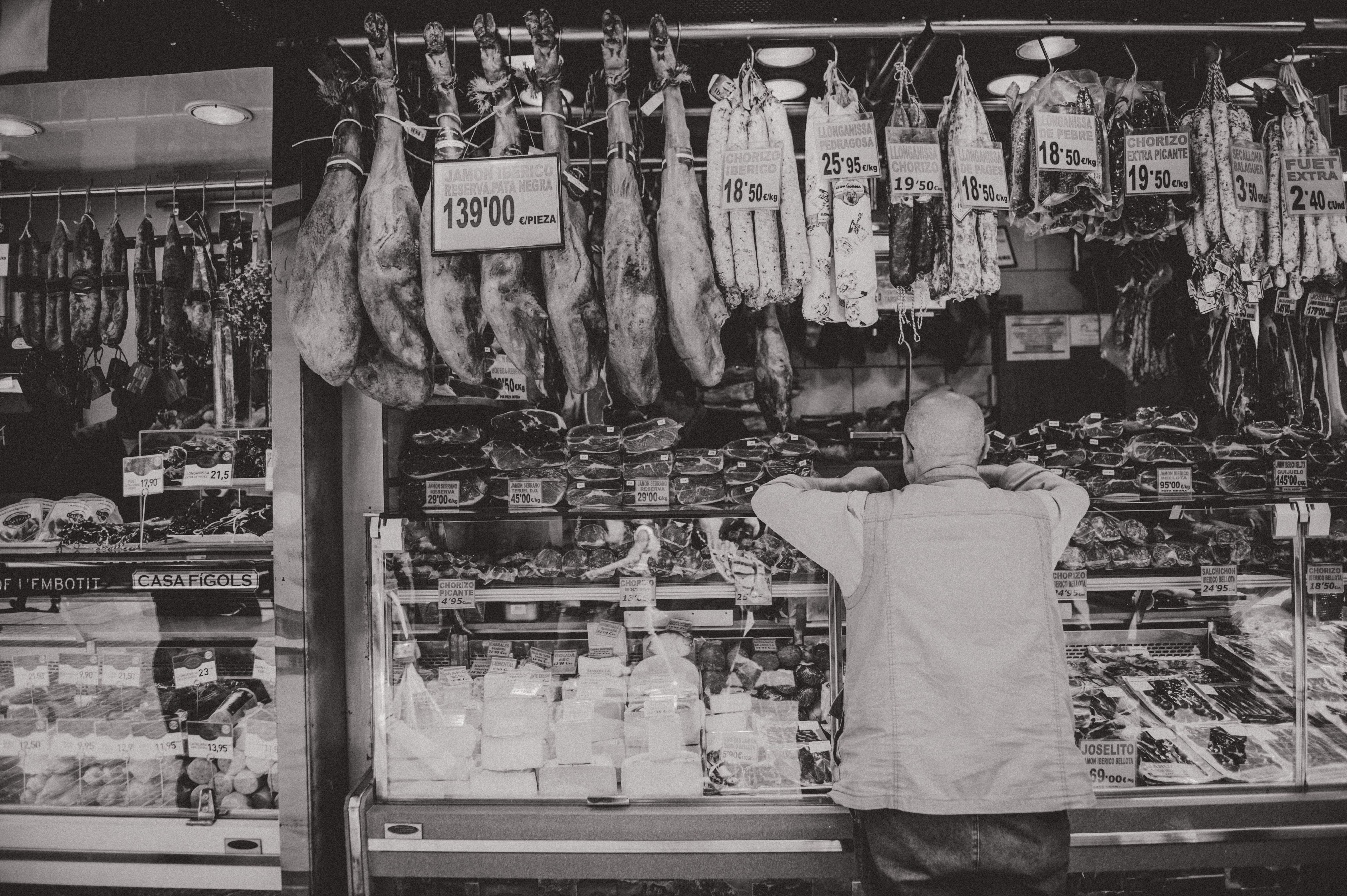 At the Market in Barcelona - Notice the Space