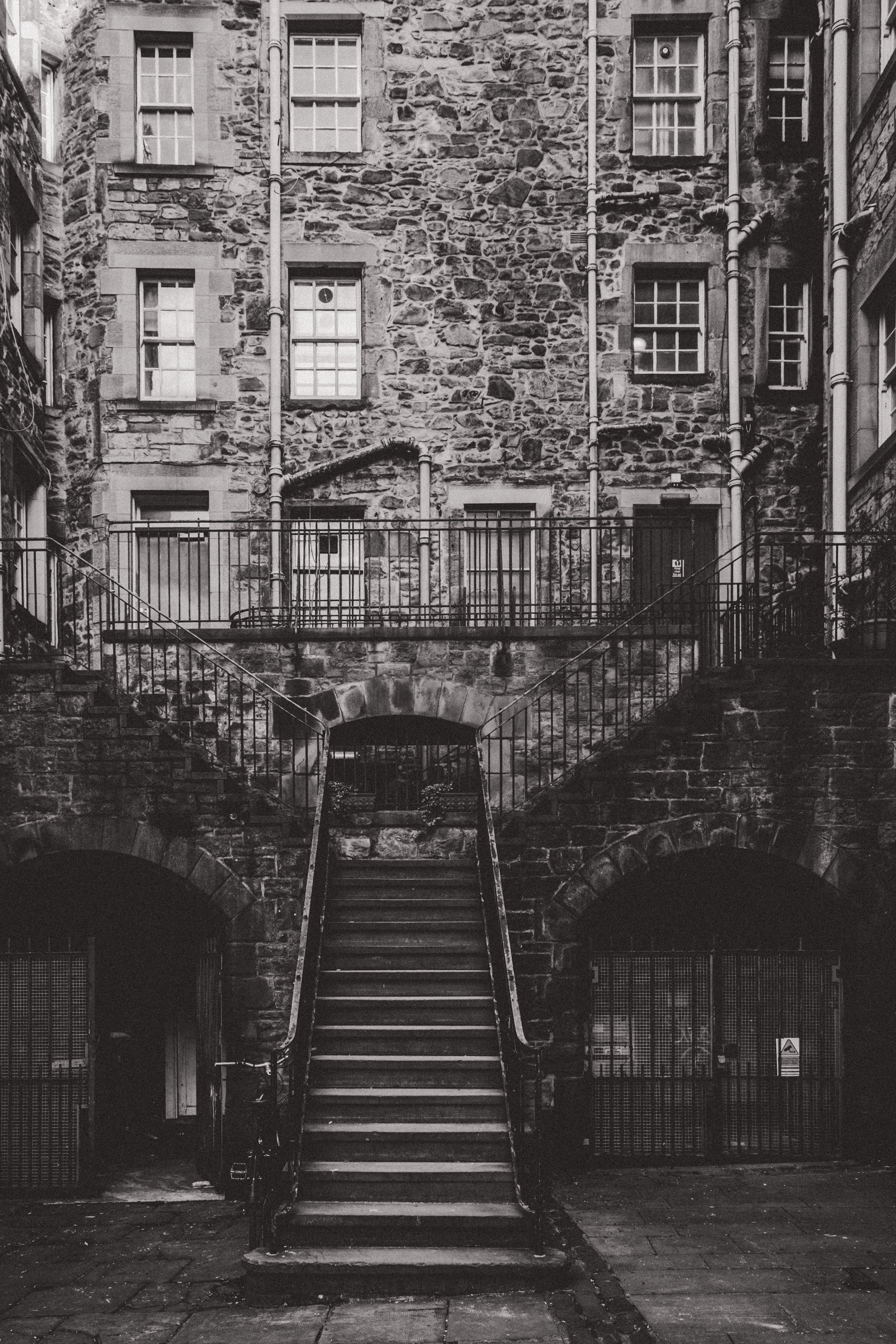 A Courtyard in Edinburgh - Notice the Space