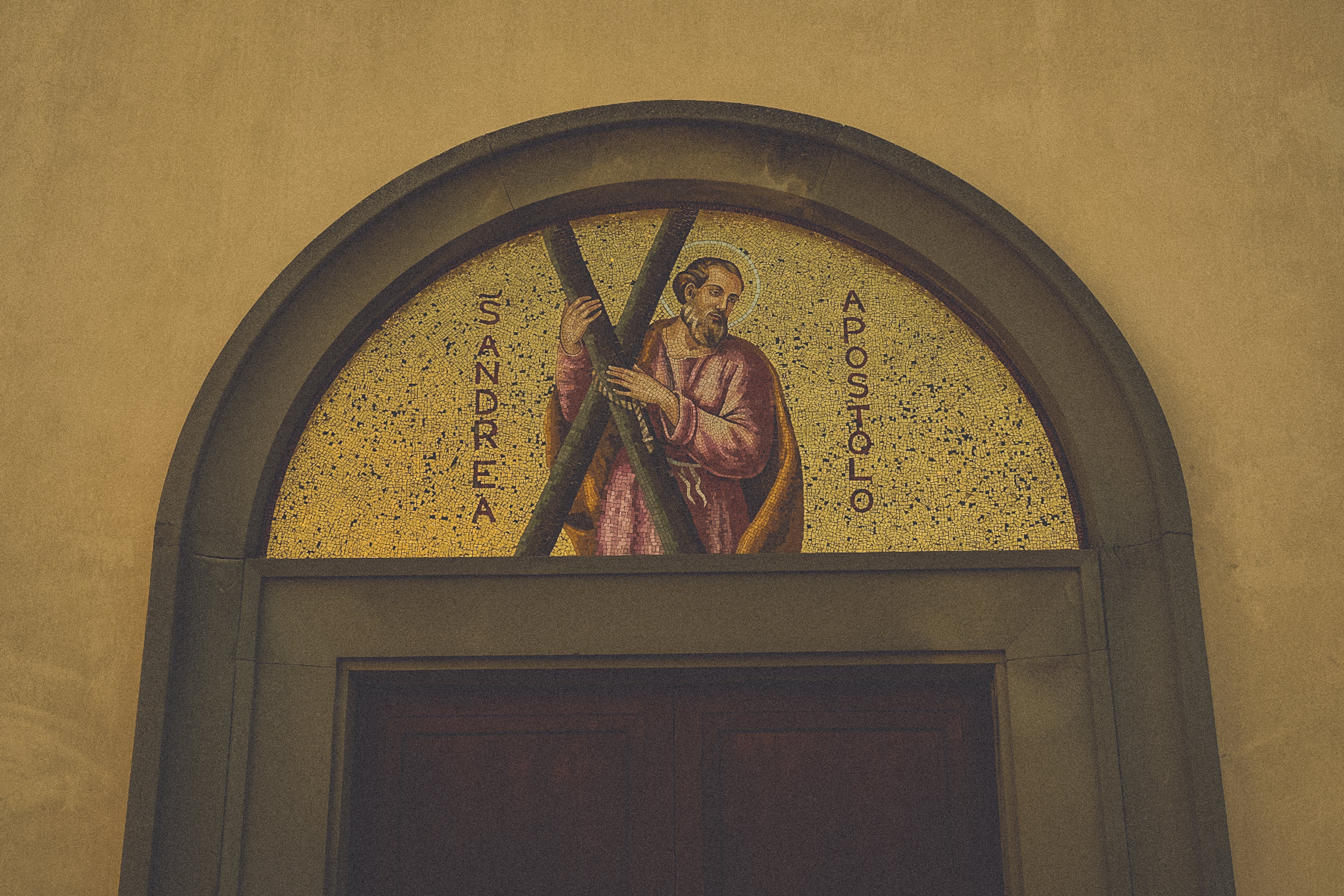 Church doorway in Tuscany - Notice the Space